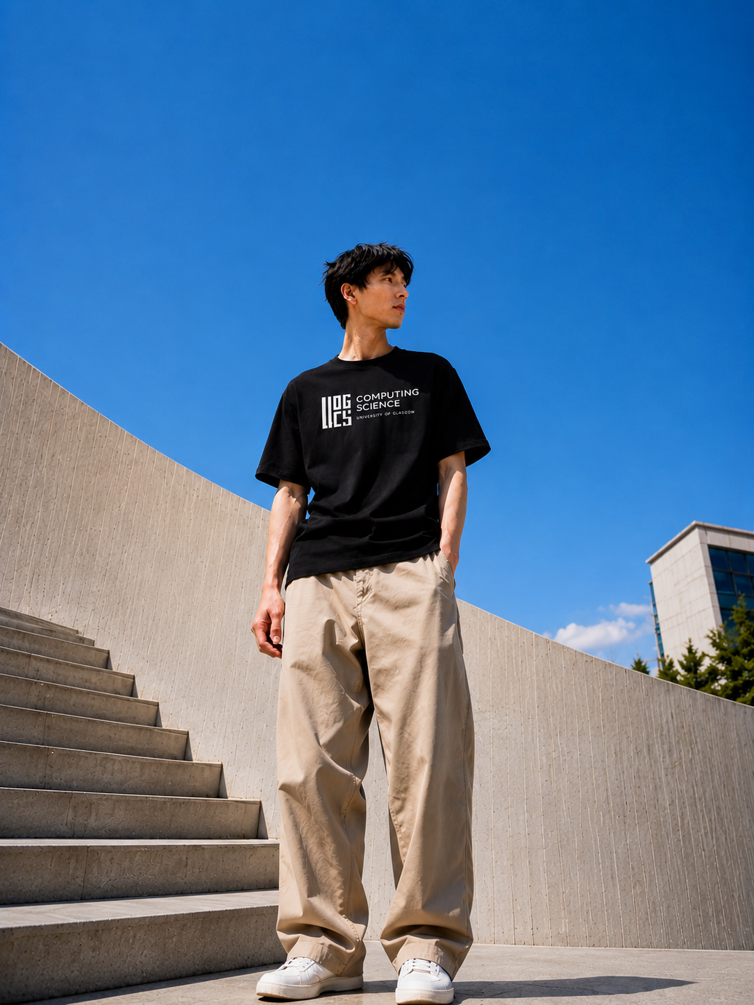School of Computing T-shirt display